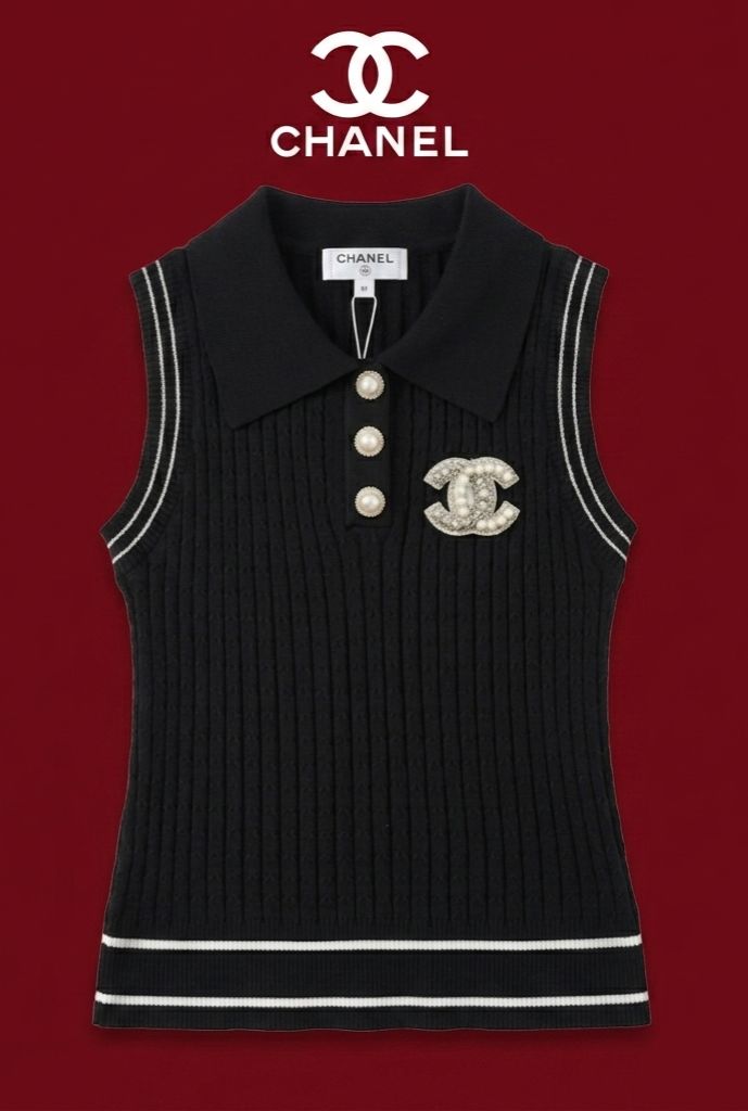 Chanel top black basic
