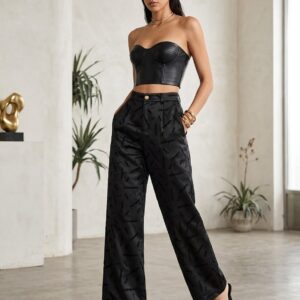 YSL cropped leather high west